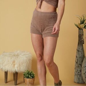 NWT Scandal Italy Serena Soft Fuzzy Shorts XS S M L